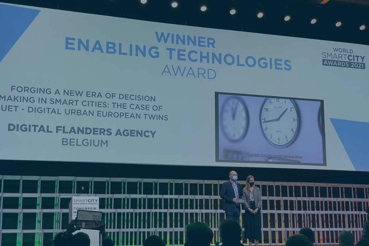DUET Local Digital Twin Named Best Enabling Technology at World Smart City Awards!