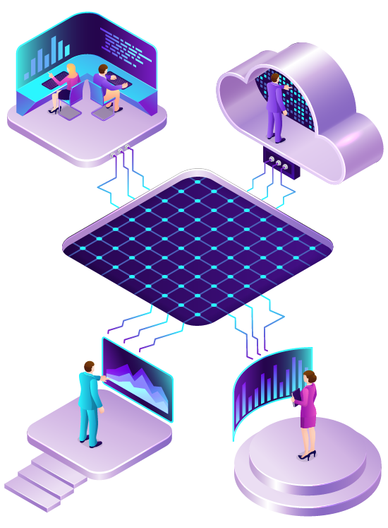 AI-driven OSINT analytics identifying patterns and connections in digital information networks